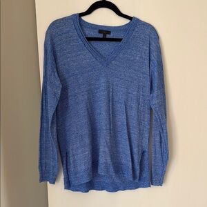 JCREW Blue V-Neck Sweater